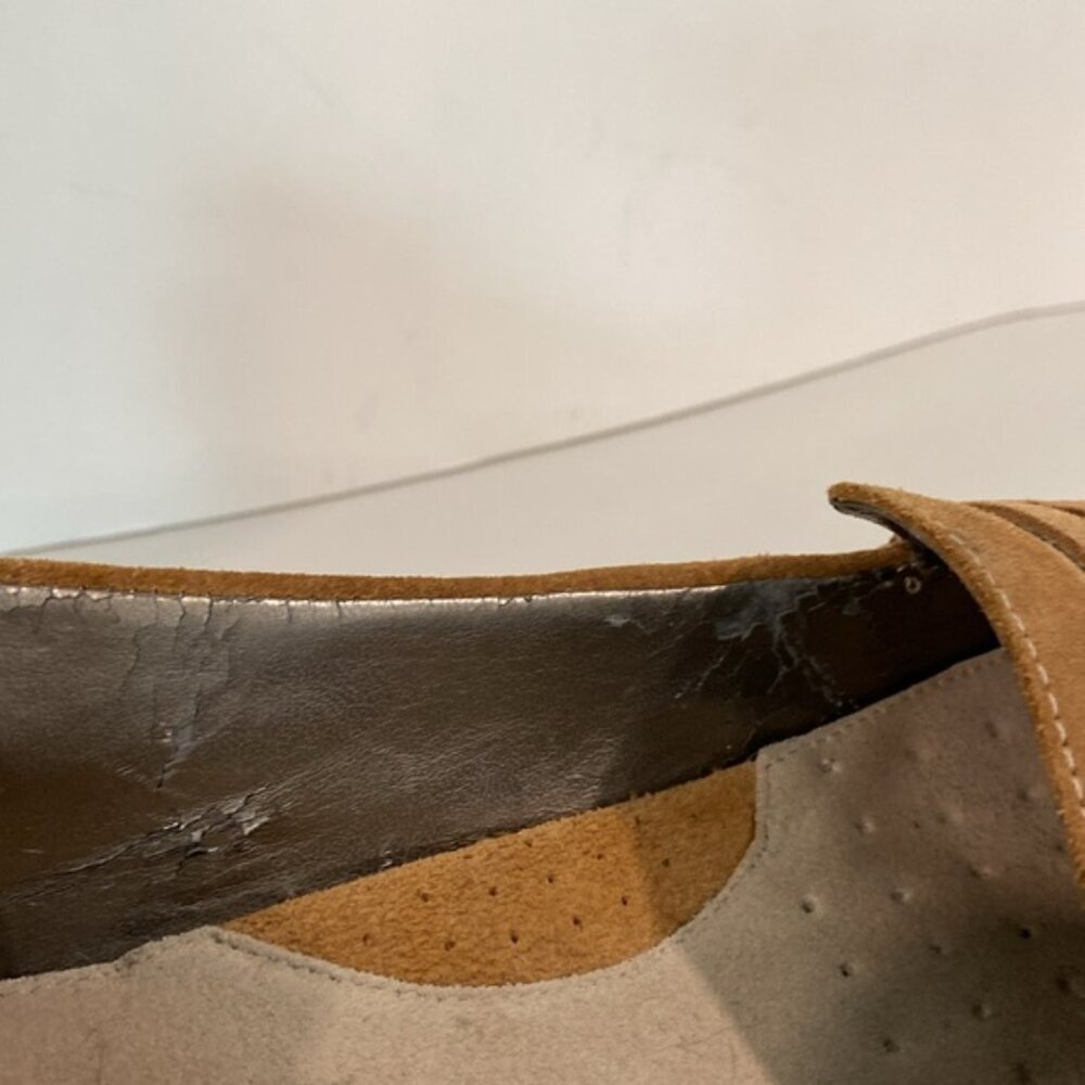 Women’s Tan Suede Penny Loafers - Picture 14 of 14
